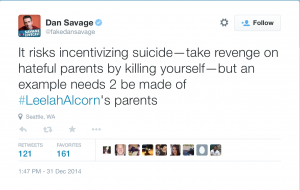 The Vile Hate Mongering of Dan Savage