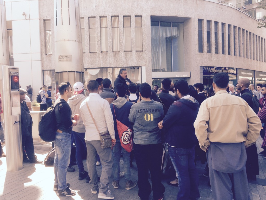 Street Preaching the Gospel to Muslims in Birmingham England